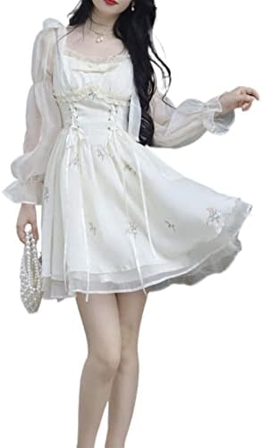 ZYSWCHB Fairy Women's Dress Summer 2023 Flower Elegant Lady Dress